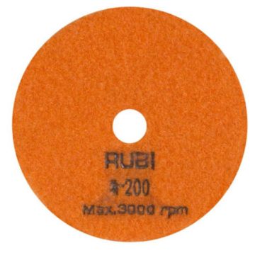 RUBI DISCO DIAMANTADO PARA POLIR SECO 100MM GRAO 200 62972 - 0371.165
