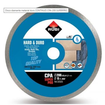 RUBI DISCO DIAMANTE  200MM HUMIDO CONTINUO CPA 30926 - 0371.288