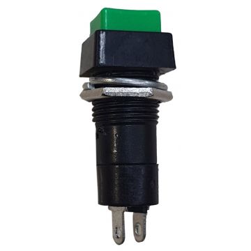 INTERRUPTOR QUADRADO VERDE CIRCUITO ABERTO(PRESSAO) 2PINOS 1A - 0757.966