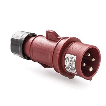 FICHA INDUSTRIAL MACHO MURO 16A-380V 3P+T - 0824.402