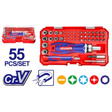 ROQUETE PUNHO ROTATIVO (55PCS) - 0569.13