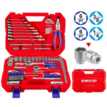 CHAVE CAIXA 1/ 4+3/ 8 (JG) 91PCS / 0922.09