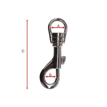 MOSQUETAO 14MM COM DESTROCEDOR CROMADO - 0837.26