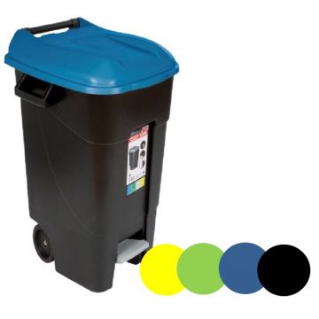 BALDE/CONTENTOR LIXO ECOPONTO AMARELO 120LT - 0502.63