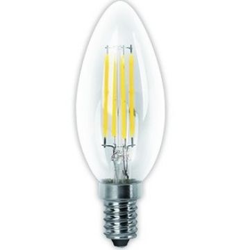 LAMPADA LED E-14 - 4W/400L CANDEEIRO FILAMENTOS CHAMA LUZ FRIA - 0757.267