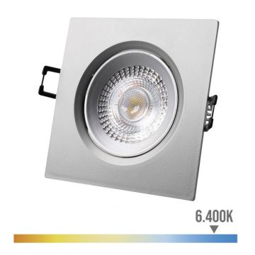 DOWNLIGHT LED QUAD L.FRIA 5W 6400k 380LM IP20 - 0607.74
