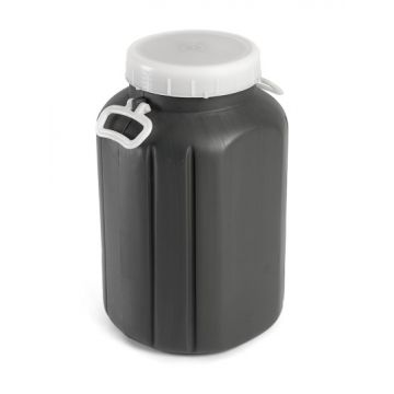 POTE/BARRICA FACETADA 30LTS TAMPA ROSCA COM ASA ALIMENTAR COM ADAPTADOR TORNEIRA - 0949.41