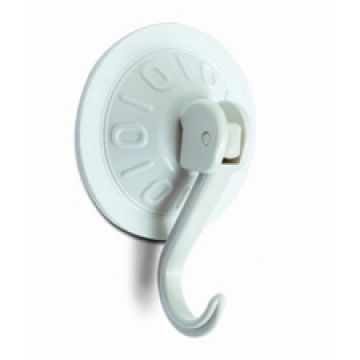 GANCHO C/VENTOSA ARTICULADO 78MM BRANCO - 0052.54