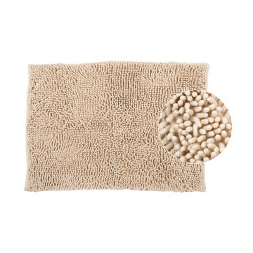 TAPETE WC MICROFIBRA 50X70 BEJE - 0324.90