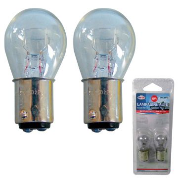 LAMP.BA15S 12V-21W AMP. GR. TRANSPARENTE (BL 2PÇS) - 0007.30
