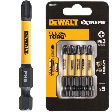 DEWALT BIT PH3 57MM IMPACTO DT7999T-QZ (5UN) - 0992.492