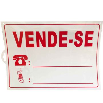 PLACA SINALIZADORA VENDE-SE 250X350MM - 0529.025