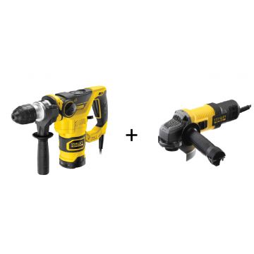 STANLEY KIT REBAR.FMEG220-QS+MARTELO SDS FME1250K-QS - 0990.726