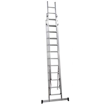 ESCADA ALUMINIO TRIPLA DEGRAU QUADRADO  2+2+2MT - 0739.37