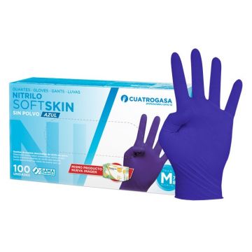 LUVA NITRIL (ENFERMEIRO) TºM (CX.100PCS) - S/PO - 0116.006