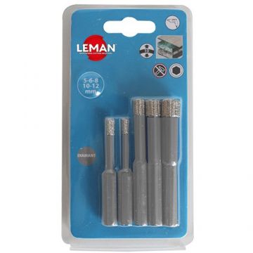 JOGO BROCA DIAM.CERAMICO (5-12MM) LEMAN - 0731.147