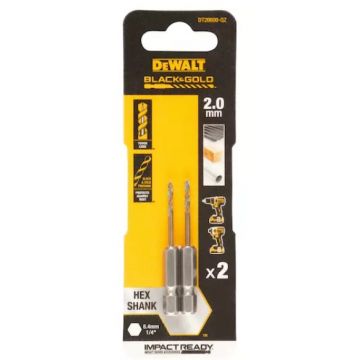 DEWALT BROCA HSS HASTE HEXAGONAL 3MM (2PCS) DT20602-QZ - 0992.1029