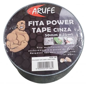 FITA POWER TAPE 50MM X 25MTS CINZA - 0229.188