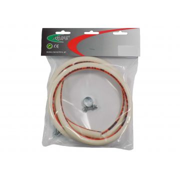 BL TUBO GAS BRANCO 2.00MTS C/2 ABRACADEIRAS - 0962.143