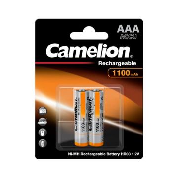 PILHA CAMELION R03 1.2V AAA 1100 RECARR.(BL2) CX=12 - 0709.03