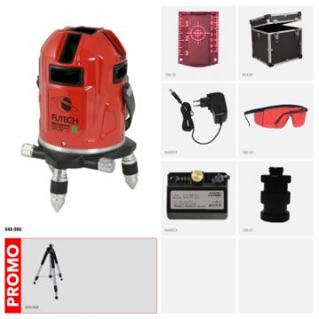 NIVEL LASER MULTICROSS 8 HIGH PRECISION SINGLE DOT RED COM TRIPE - 0759.52