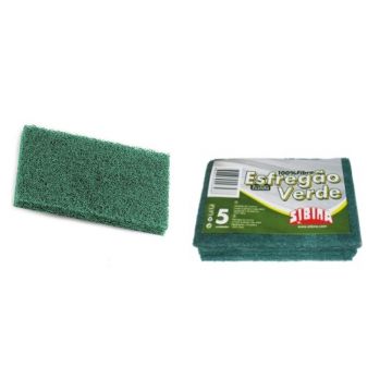 ESFREGAO VERDE 10X15CM - PACK 5 - 0441.06