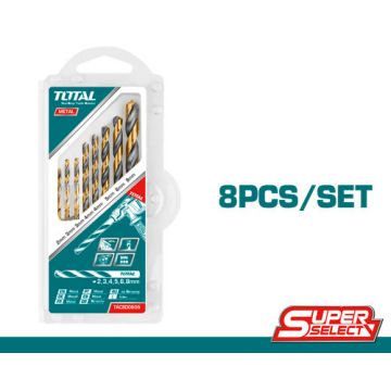 BROCA 8PCS HSS TITANIO (JG) - 0874.16