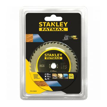 STANLEY DISCO CORTE MADEIRA .89X10MM 44D STA10420-XJ - 0990.641