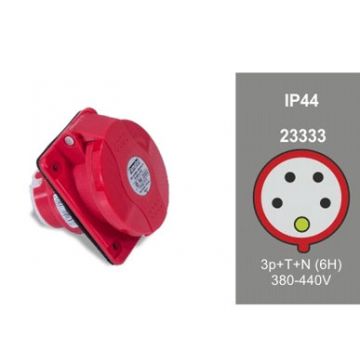 TOMADA INDUSTRIAL 32A 380V 3P+T+N - 0757.392