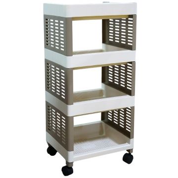 ESTANTE PLASTICA GIRATORIA COM 4 PRATELEIRAS - 0332.19