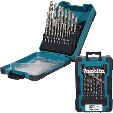 MAKITA JOGO DE BROCAS METAL (19PCS)  D-78352 - 1021.252