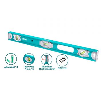 NIVEL ALUM.60CM C/3 BOLHAS MAGN. STYLE - 0759.44