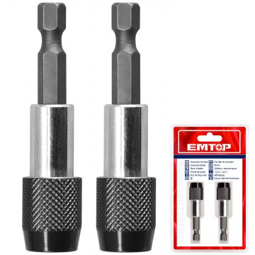 ADAPTADOR MAGNETICO P/ BIT 1/ 4 - 65MM 2PCS / 0534.59