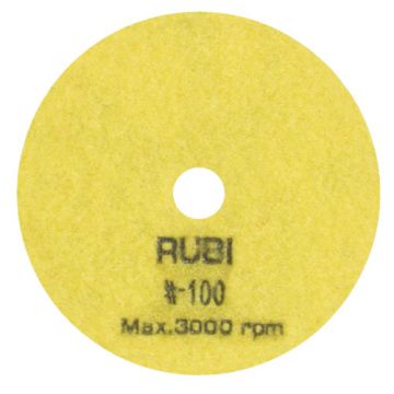 RUBI DISCO DIAMANTADO PARA POLIR SECO 100MM GRAO 100 62971 - 0371.164