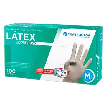 LUVA LATEX (ENFERMEIRO) TºS (CX.100PCS) - COM PO - 0116.85