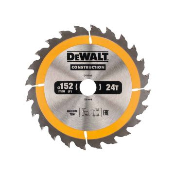 DEWALT DISCO P/SERRA CIRCULAR 152X20MM 24D DT1930-QZ - 0992.513