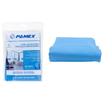 PANO MICROFIBRA 38X40CM CRISTAL 3PCS - 0418.18
