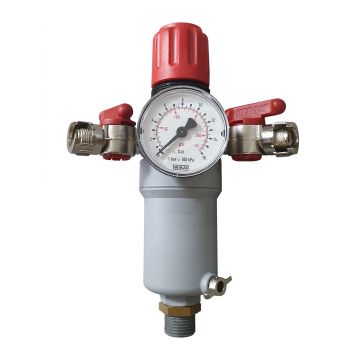 FILTRO COMPRESSOR REDUTOR PRESSAO 1/2"; 2 SAIDAS - 0522.41