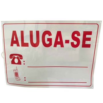 PLACA SINALIZADORA ALUGA-SE 500X700MM - 0529.028