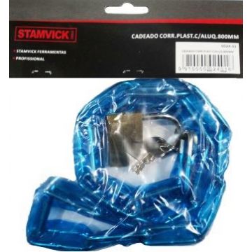 CADEADO CORRENTE PLASTICO C/ALUQ.600MM - 0024.01