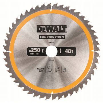 DEWALT DISCO PARA SERRA CIRCULAR 250X30MM 48D DT1957-QZ - 0992.541
