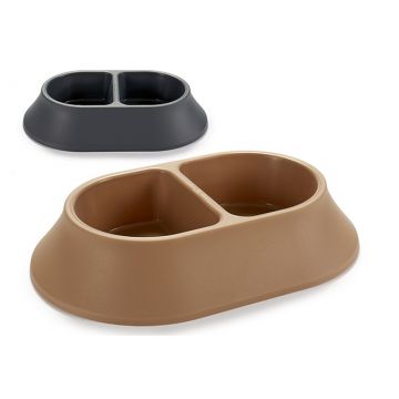COMEDOURO PLASTICO COM DIVISORIA 34.5X22.5X6.5CM CAO - 0453.59