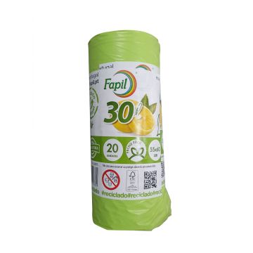 SACO PLASTICO LIXO PERFUMADO LIMAO 30LTS - 0918.86