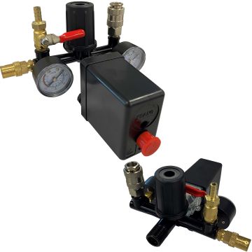 PRESSOSTATO MONOFASICO COMPRESSOR C/ REGULADOR. E SAIDAS - 0041.11