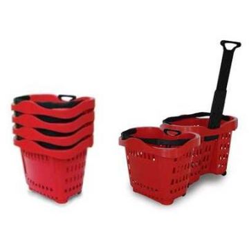 CARRO TºSUPERMERCADO PVC 43LTS COM RODAS - 0207.11