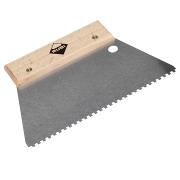 RUBI ESPATULA P/ESTUCADOR DENTADA ACO 18CM 3X3MM 71923 - 0371.260