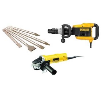 DEWALT KIT MARTELO COMBINADO D25899K+REBARBADORA ACABAMENTOS DWE4056+ CONJUNTO SDSMAXSET2 - 0992.263