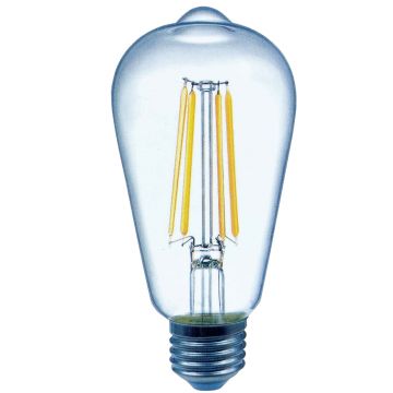 LAMPADA LED E-27 - 12W/1600L PERA FILAMENTO CHAMA LUZ FRIA - 0757.0006
