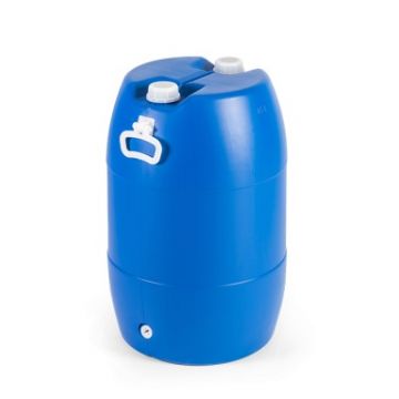 POTE/BARRICA 65LTS 2 TAMP.ROSCA COM ASA ALIMENTAR COM ADAPTADOR TORNEIRA - 0949.26