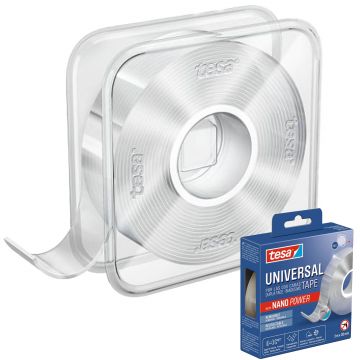 FITA DUPLA FACE TRANSPARENTE 30MMX3M C/NANO POWER 55810 TESA - 0229.255